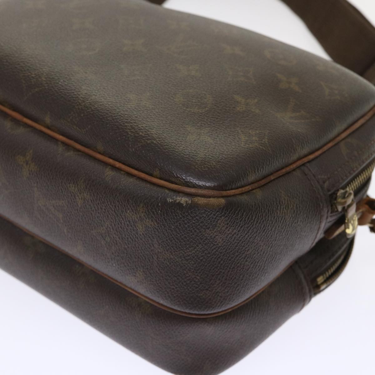 LOUIS VUITTON Monogram Reporter PM Shoulder Bag M45254 LV Auth bs6703