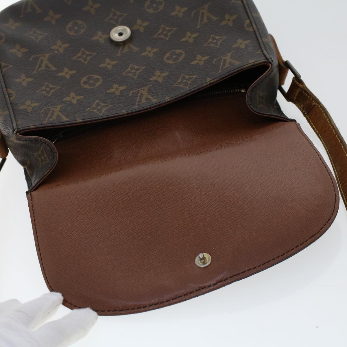 LOUIS VUITTON Monogram Saint Cloud GM Shoulder Bag M51242 LV Auth bs6817