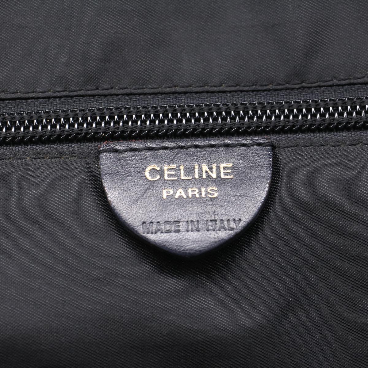 CELINE Shoulder Bag Nylon Black Auth bs6872