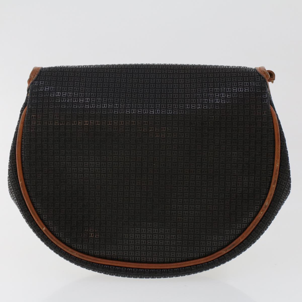 BALLY Shoulder Bag Leather 2Set Black Brown Auth bs6962
