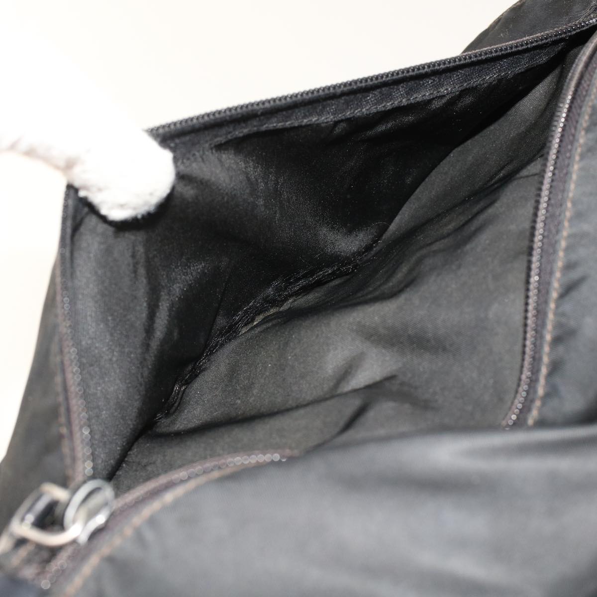 PRADA Shoulder Bag Nylon Black Auth bs7016