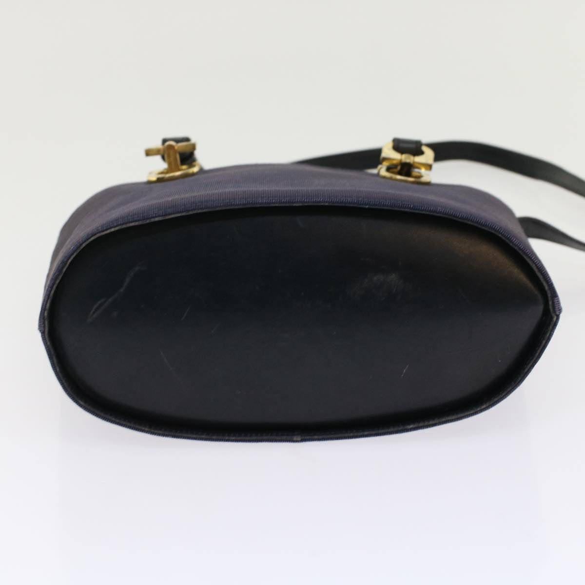 Salvatore Ferragamo Shoulder Bag Leather 2Set Black Auth bs7057