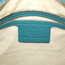 GUCCI Diamante Shoulder Bag PVC Leather Light Blue 295257 Auth bs7152-21