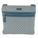 GUCCI Diamante Shoulder Bag PVC Leather Light Blue 295257 Auth bs7152-13