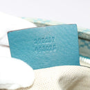 GUCCI Diamante Shoulder Bag PVC Leather Light Blue 295257 Auth bs7152-12