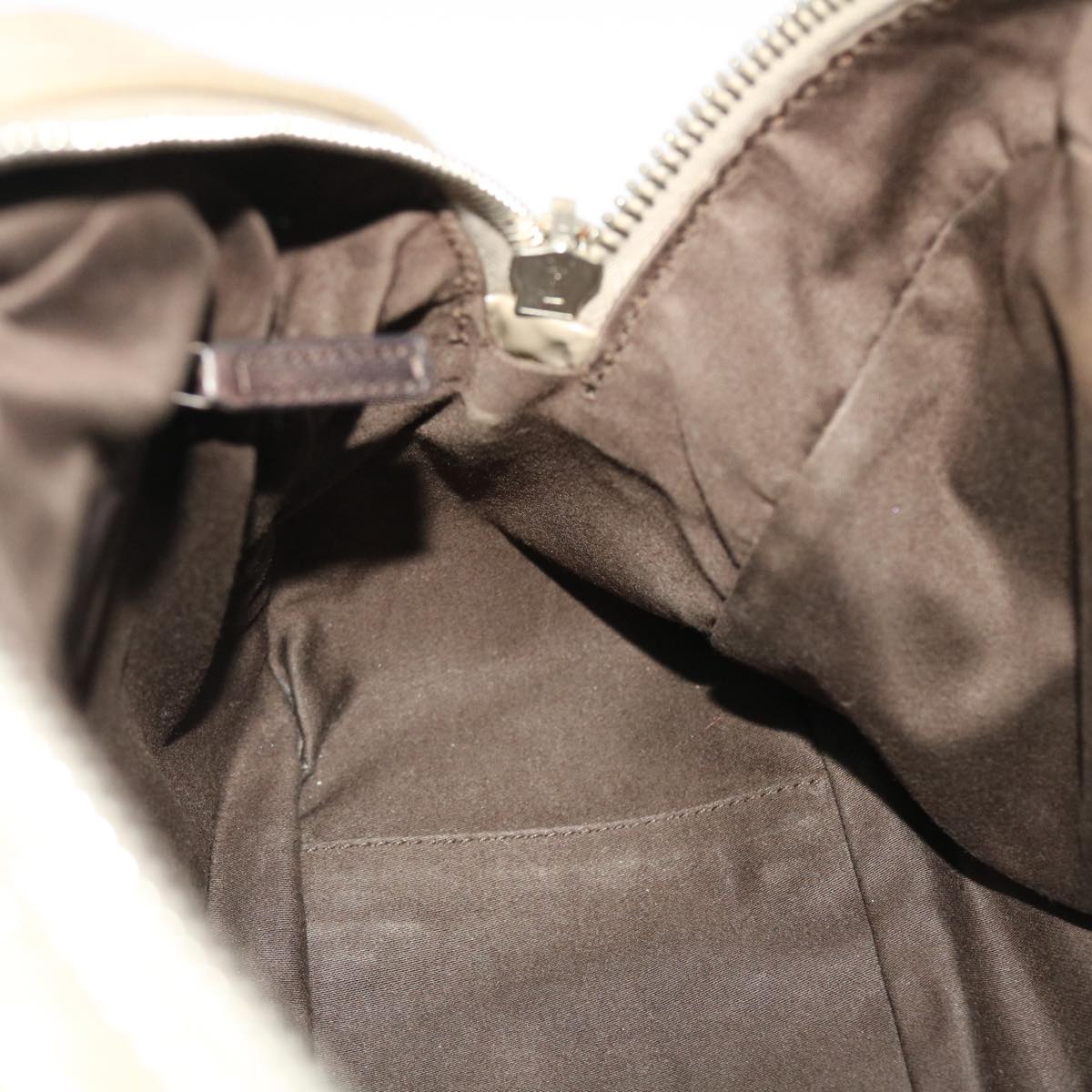 SAINT LAURENT Shoulder Bag Patent leather Gray 220177 Auth bs7159