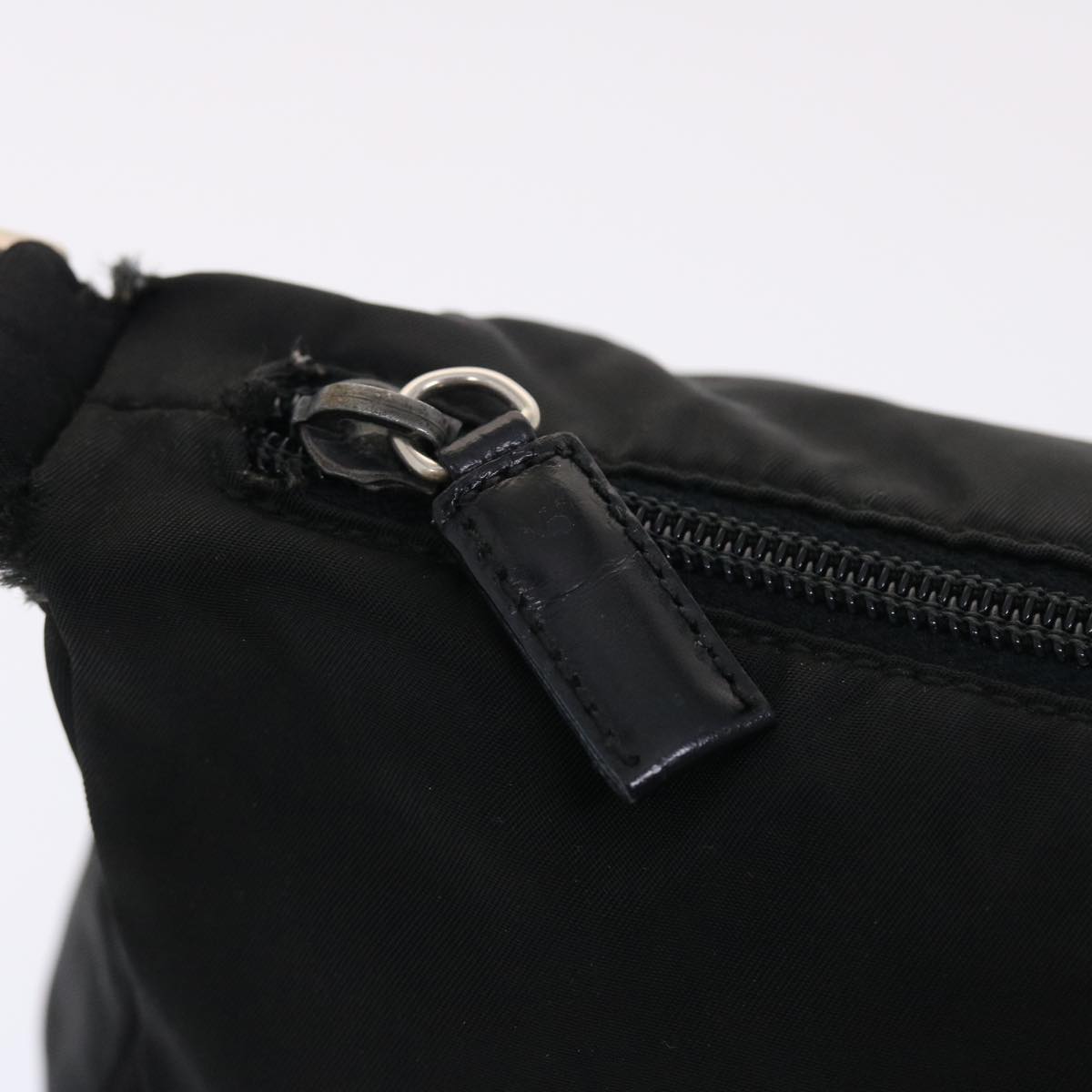 PRADA Shoulder Bag Nylon Black Auth bs7163