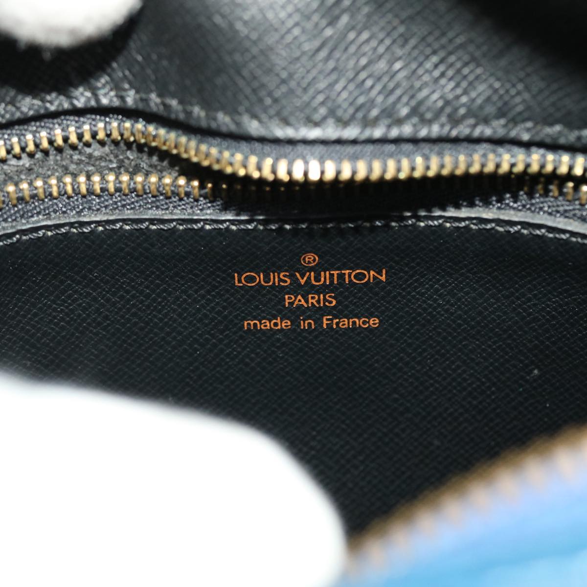 LOUIS VUITTON Epi June Feuille Shoulder Bag Blue M52155 LV Auth bs7226