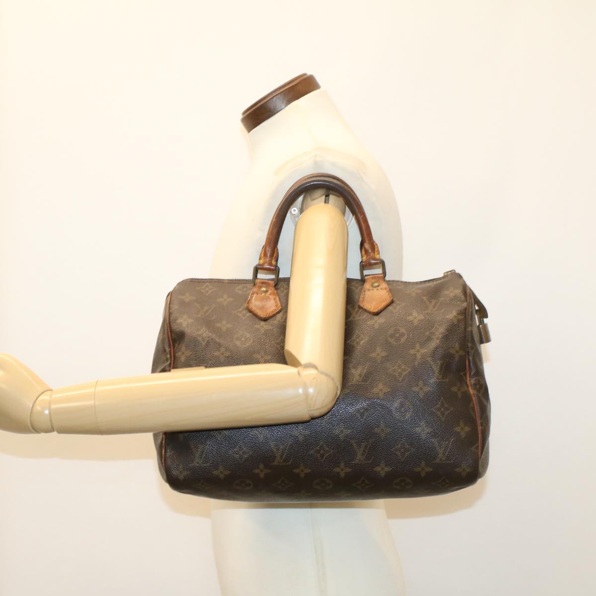 LOUIS VUITTON Monogram Speedy 30 Hand Bag M41526 LV Auth bs7282