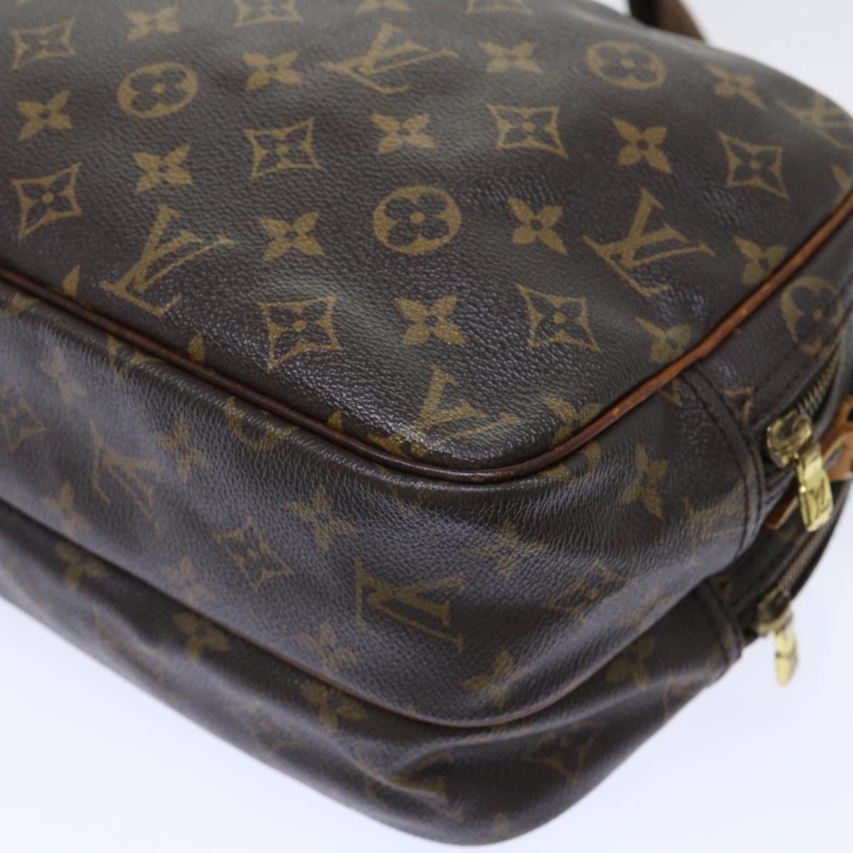 LOUIS VUITTON Monogram Reporter PM Shoulder Bag M45254 LV Auth bs7290