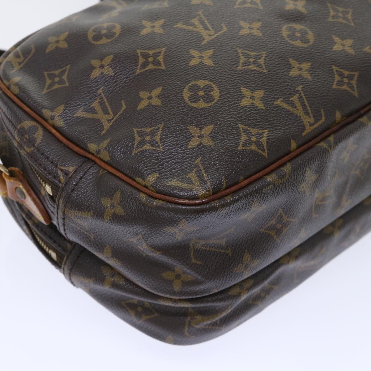 LOUIS VUITTON Monogram Reporter PM Shoulder Bag M45254 LV Auth bs7290