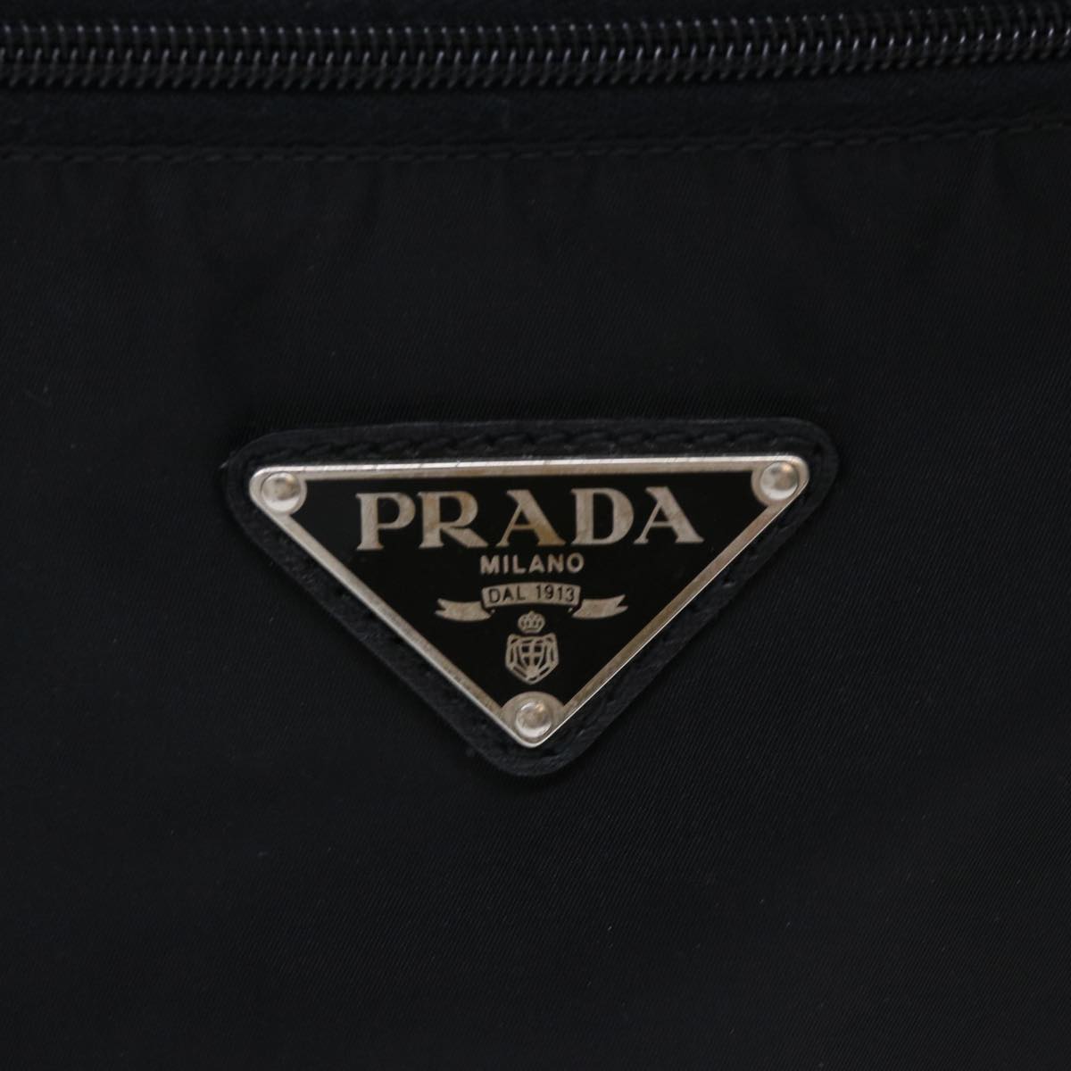 PRADA Suitcase Nylon 2way Black Auth bs7317
