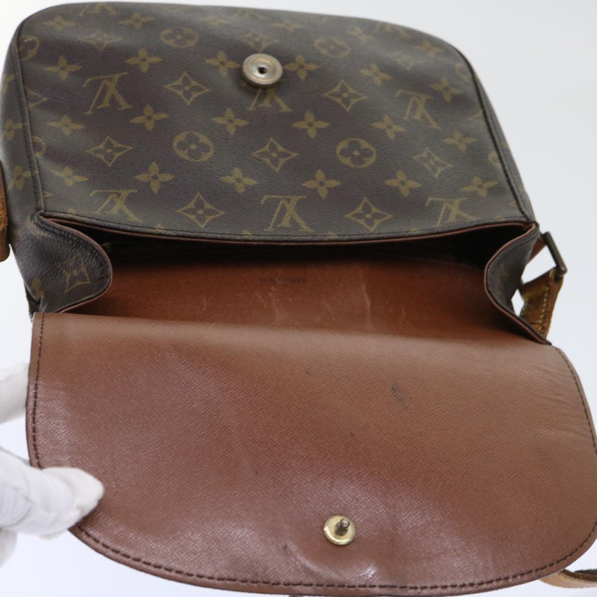 LOUIS VUITTON Monogram Saint Cloud GM Shoulder Bag M51242 LV Auth bs7332