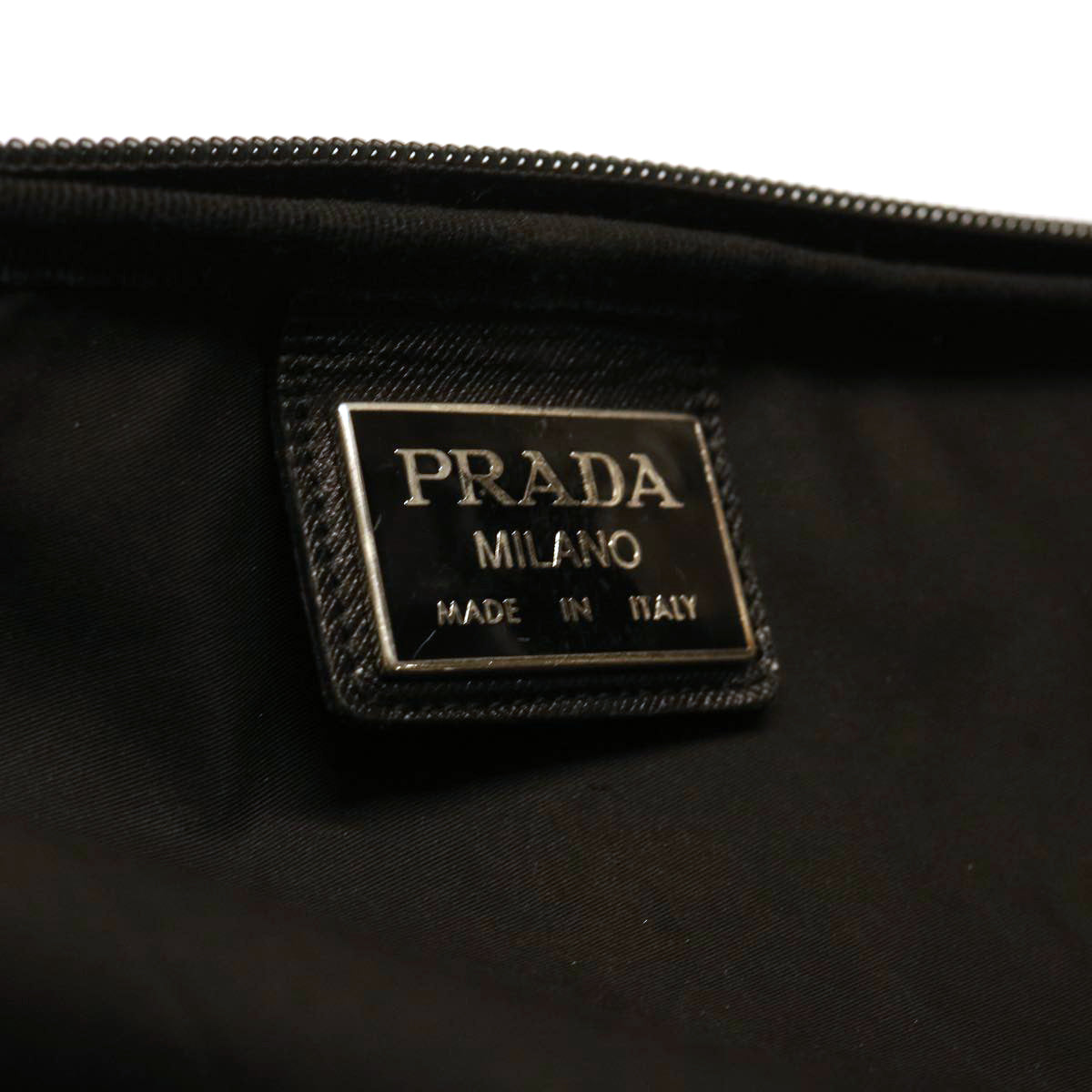 PRADA Garment Cover Nylon Black Auth bs7340