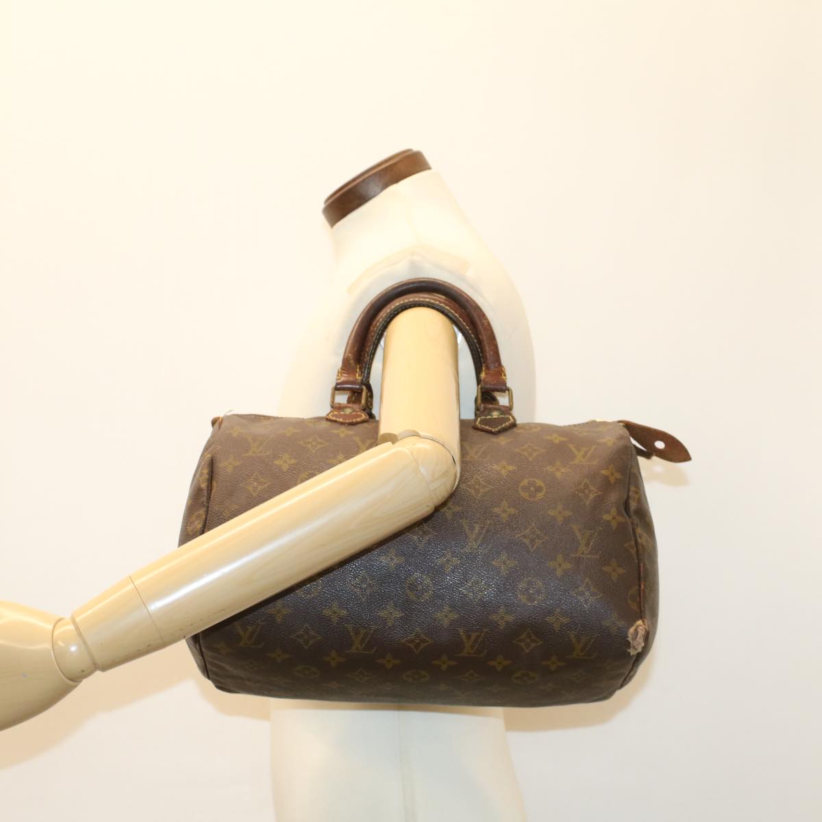 LOUIS VUITTON Monogram Speedy 30 Hand Bag M41526 LV Auth bs7397