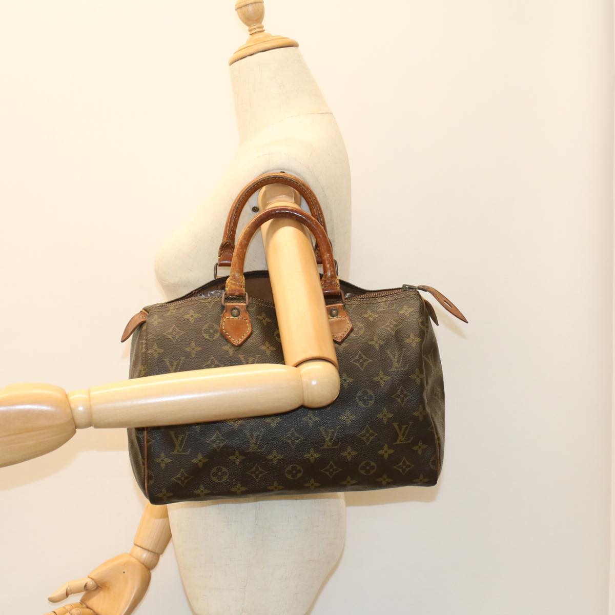 LOUIS VUITTON Monogram Speedy 30 Hand Bag M41526 LV Auth bs7401