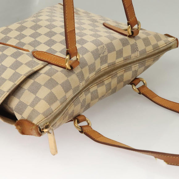 LOUIS VUITTON Damier Azur Totally PM Tote Bag N41280 LV Auth bs7431