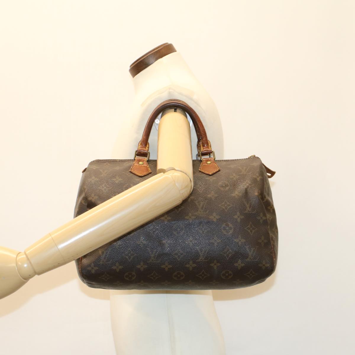 LOUIS VUITTON Monogram Speedy 30 Hand Bag M41526 LV Auth bs7435