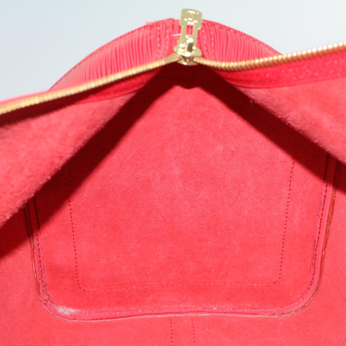 LOUIS VUITTON Epi Keepall 45 Boston Bag Red M42977 LV Auth bs7451