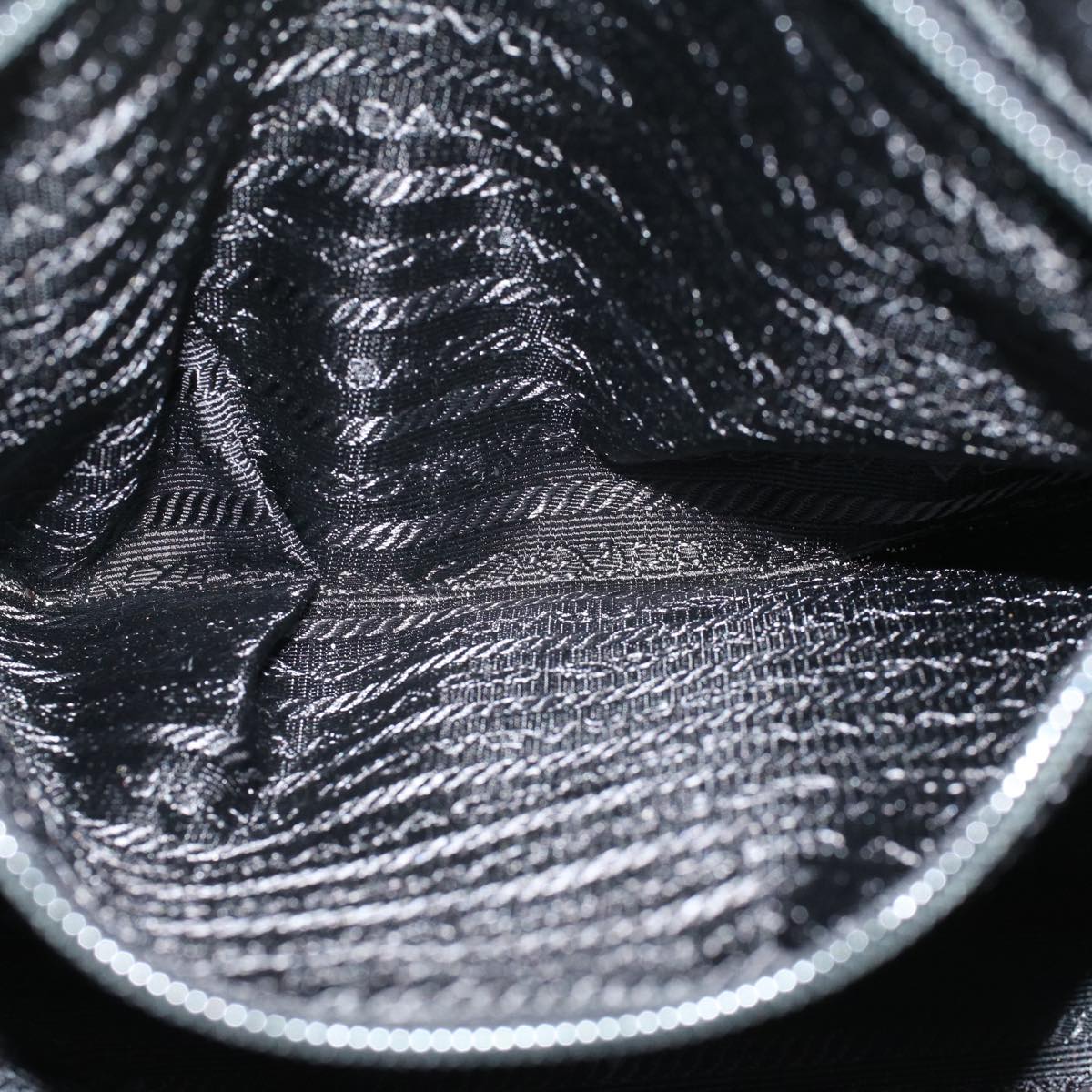 PRADA Shoulder Bag Nylon Black Auth bs7492
