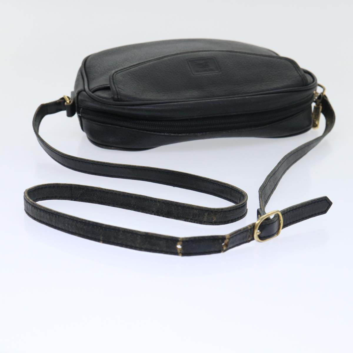 BURBERRY Burberrys Shoulder Bag Nylon Leather 2Set Black Auth bs7509