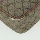 GUCCI GG Canvas Shoulder Bag PVC Leather Beige 233268 Auth bs7541-16