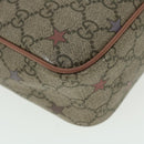 GUCCI GG Canvas Shoulder Bag PVC Leather Beige 233268 Auth bs7541-18