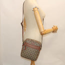 GUCCI GG Canvas Shoulder Bag PVC Leather Beige 233268 Auth bs7541-25