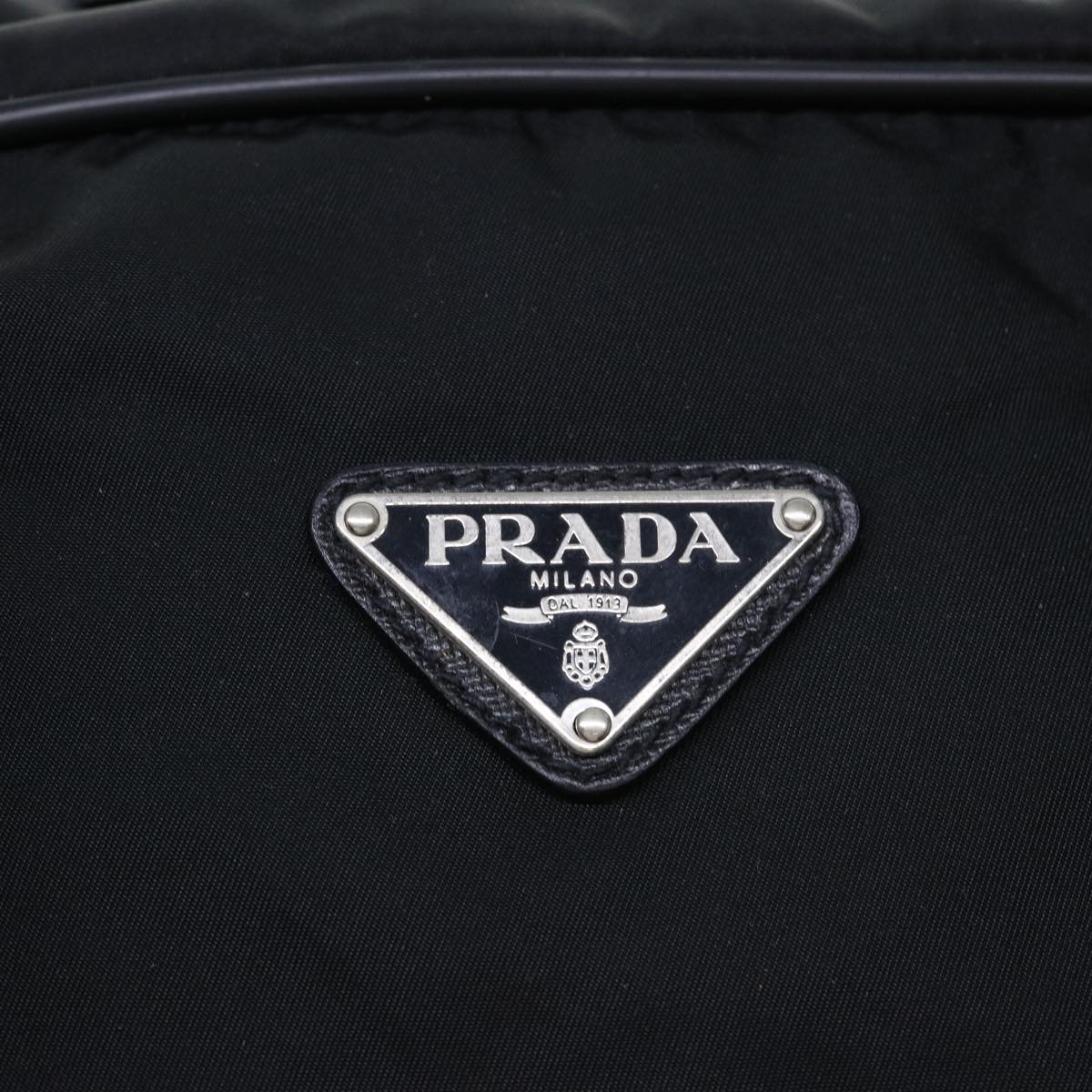 PRADA Boston Bag Nylon 2way Black Auth bs7579