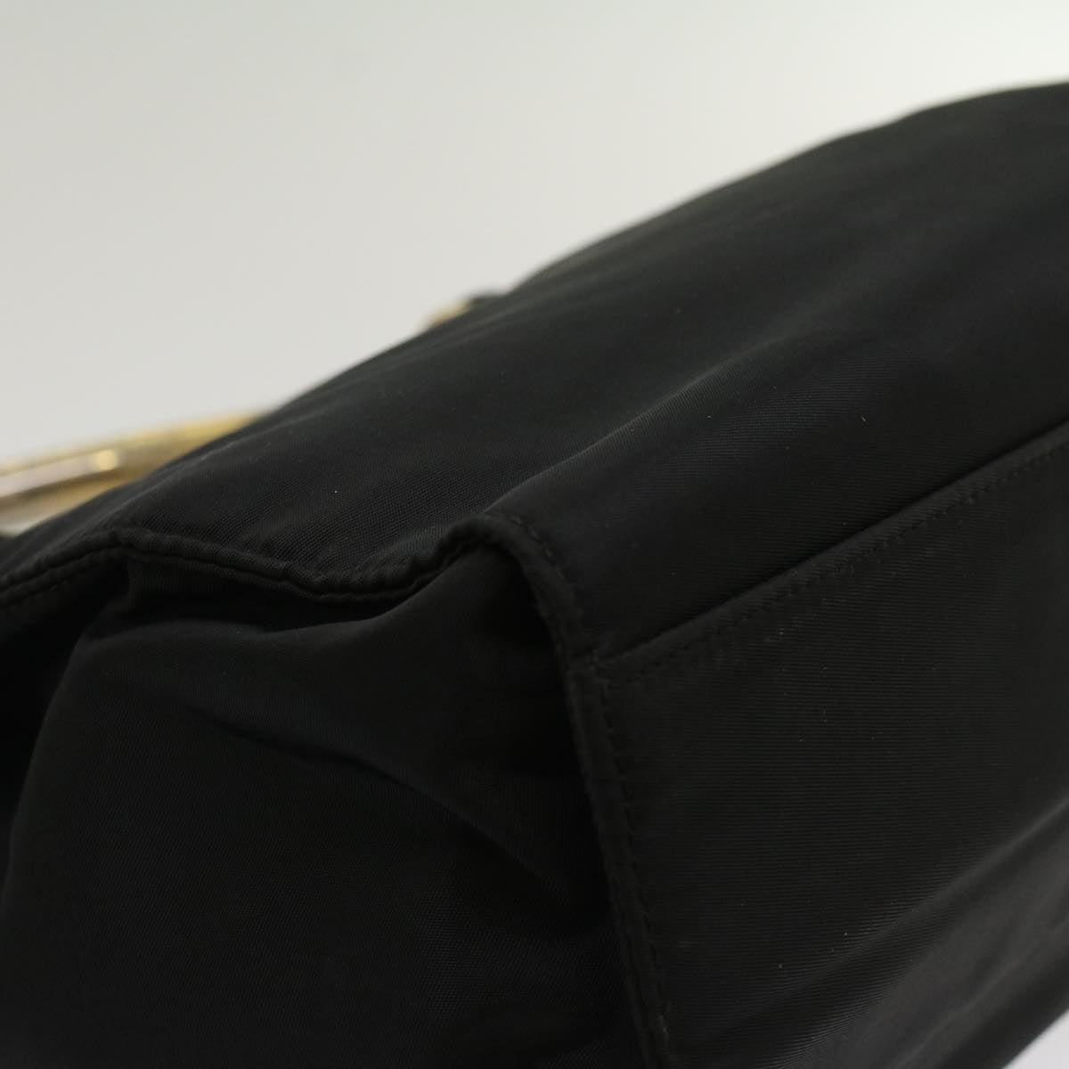 PRADA Hand Bag Nylon Black Auth bs7612