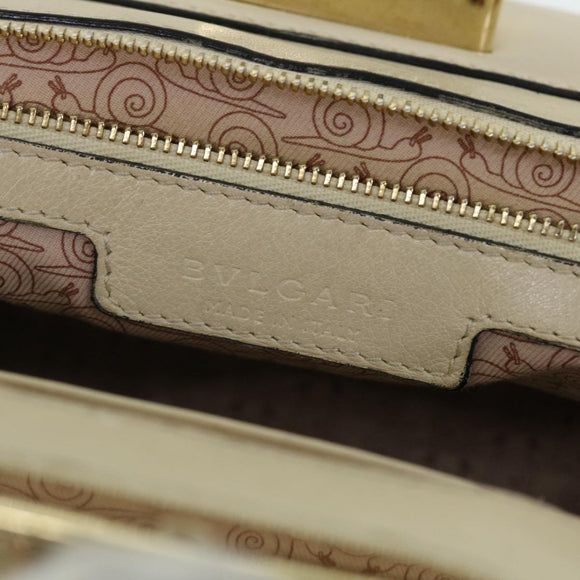 BVLGARI Isabella Rossellini Shoulder Bag Canvas 2way Black Auth bs7634