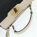 BVLGARI Isabella Rossellini Shoulder Bag Canvas 2way Black Auth bs7634-6