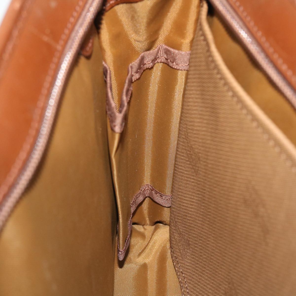 Burberrys Nova Check Clutch Bag Canvas Leather Brown Beige Auth bs7696