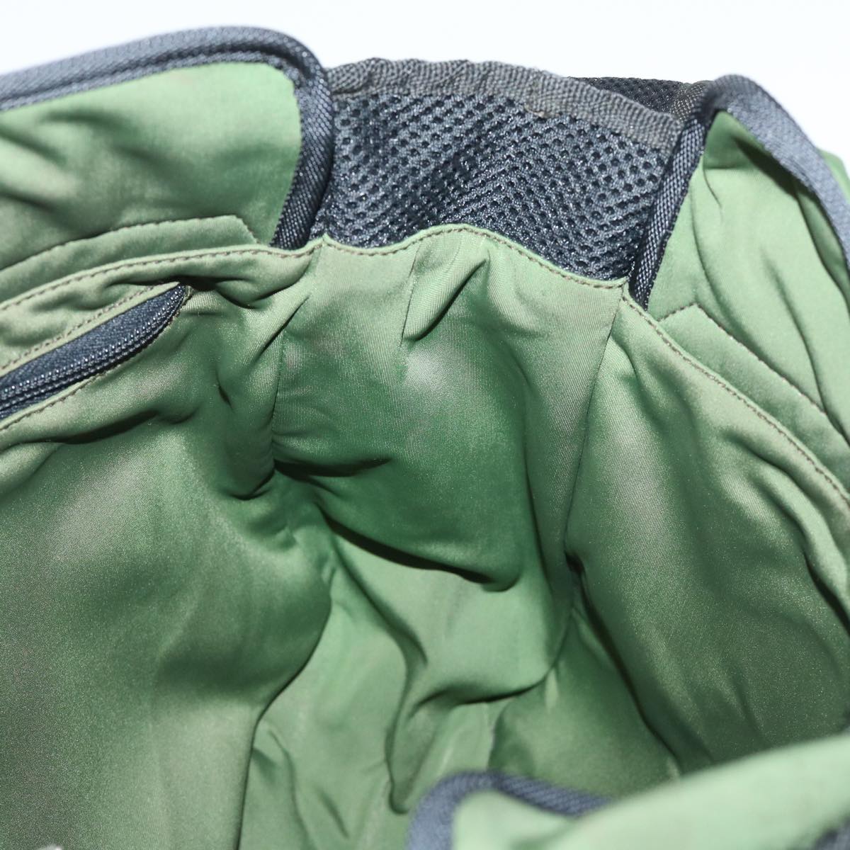 Miu Miu Shoulder Bag Nylon Green Auth bs7704