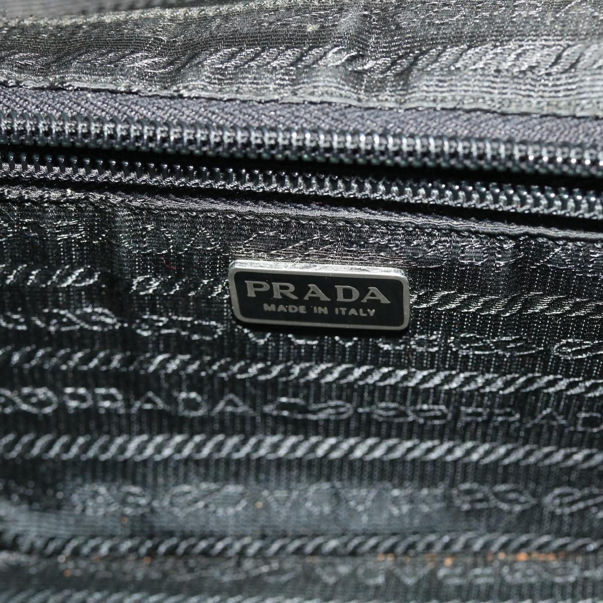 PRADA Shoulder Bag Nylon 2Set Black Auth bs7759