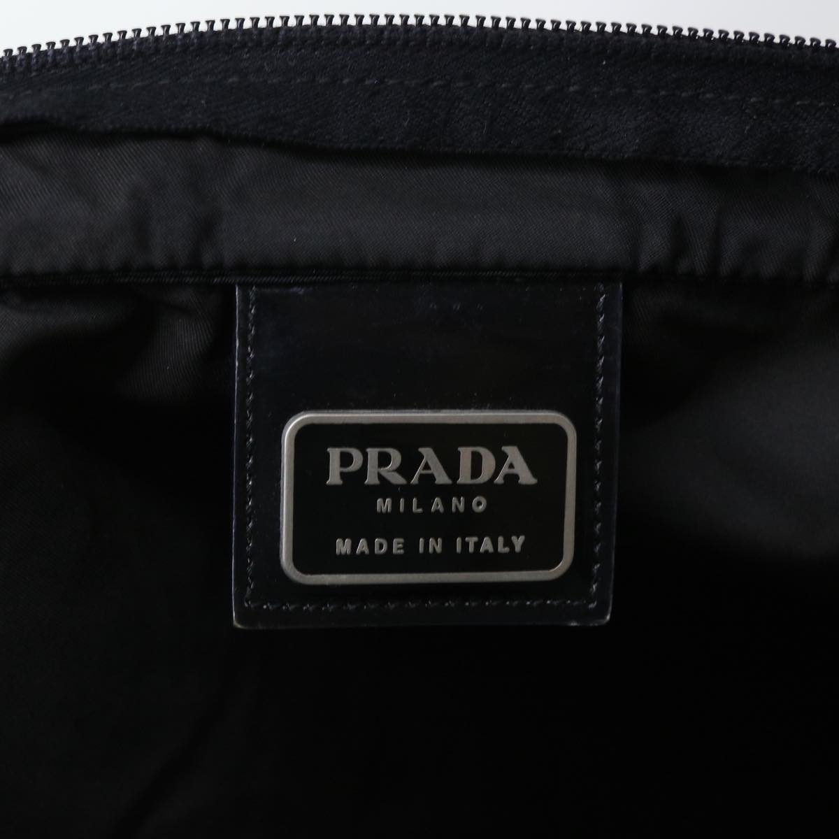 PRADA Tote Bag Nylon Black Auth bs7767