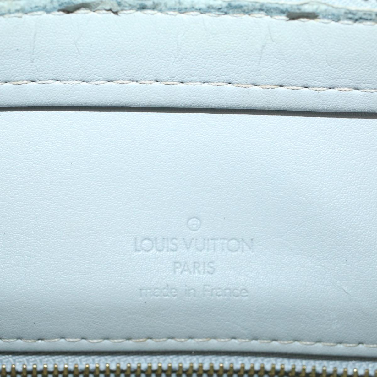 LOUIS VUITTON Monogram Vernis Houston Hand Bag Gris M91053 LV Auth bs7775
