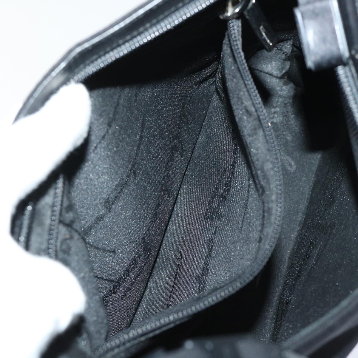 Salvatore Ferragamo Shoulder Bag Patent leather 3Set Black Brown Auth bs7880