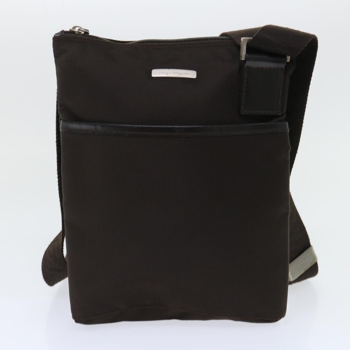 Salvatore Ferragamo Shoulder Bag Patent leather 3Set Black Brown Auth bs7880