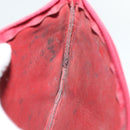 CHANEL Chain Shoulder Bag Lamb Skin Red CC Auth bs7902-31