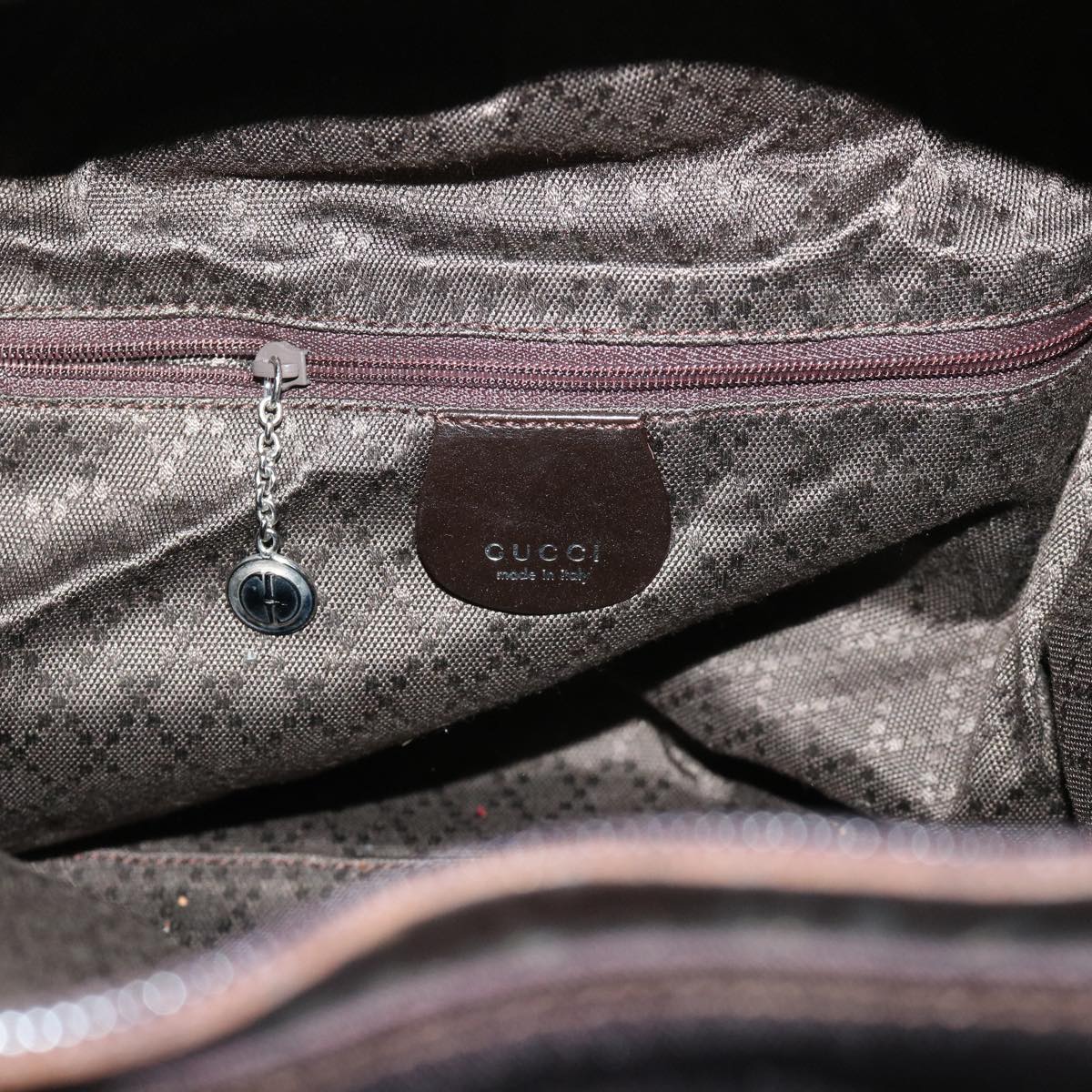 GUCCI Shoulder Bag Canvas Brown 001 3444 1956 Auth bs7972