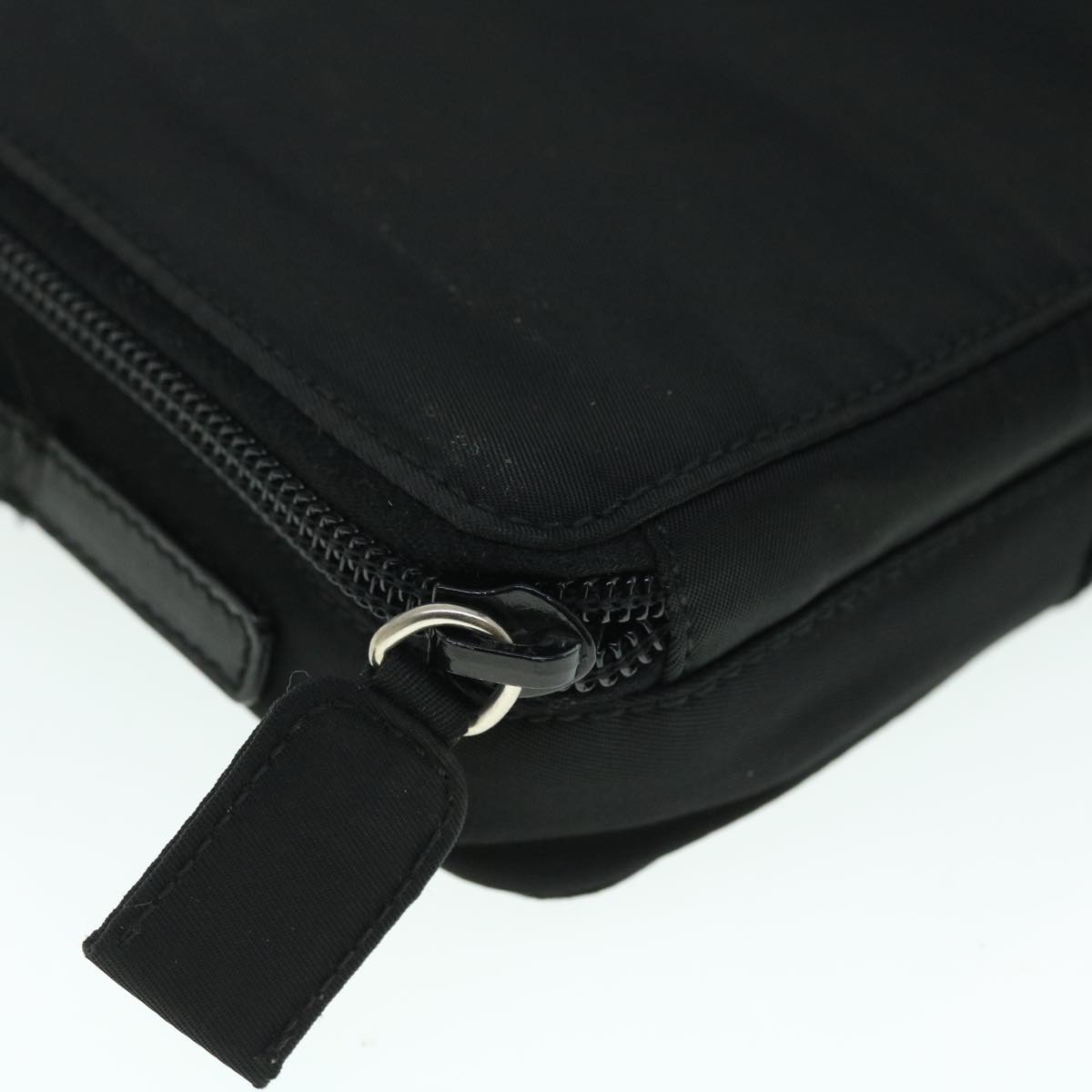 PRADA Pouch Shoulder Nylon Black Auth bs8022