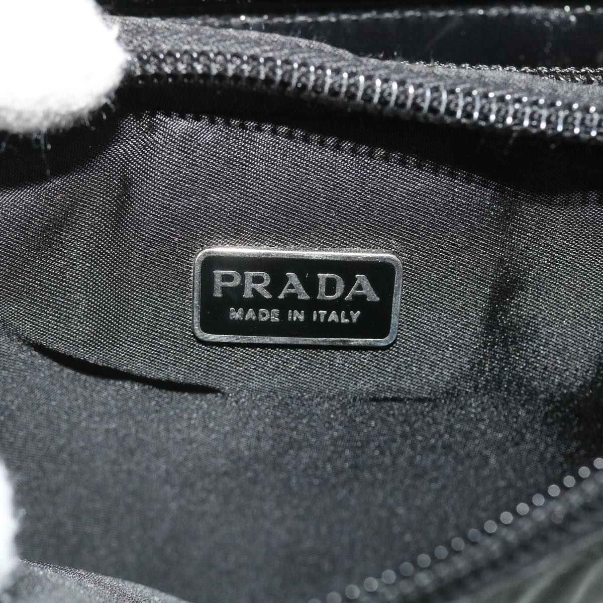 PRADA Pouch Shoulder Nylon Black Auth bs8022