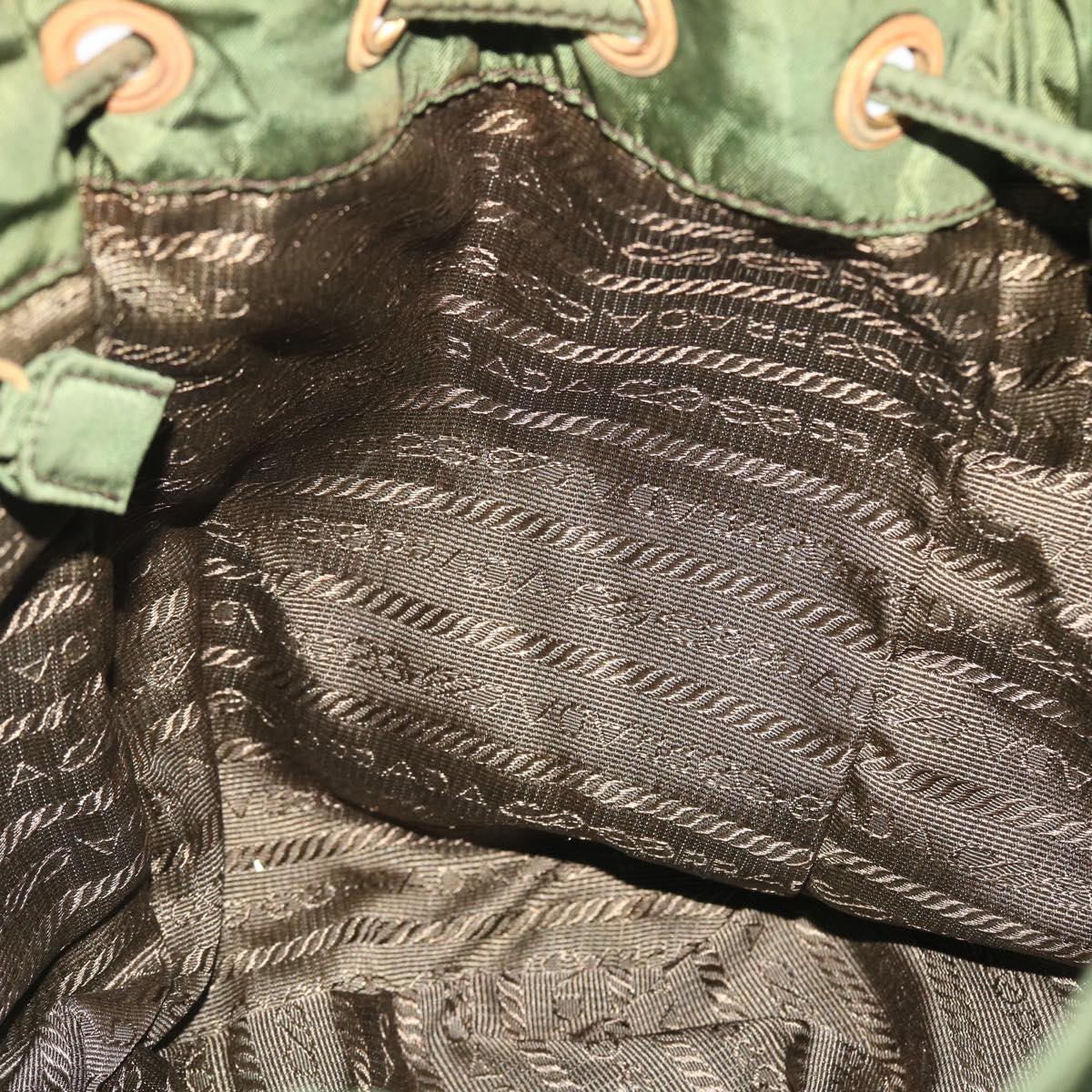 PRADA Backpack Nylon Green Auth bs8058
