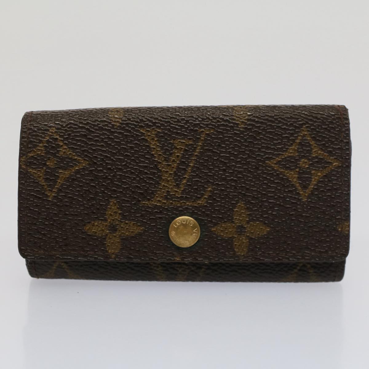 LOUIS VUITTON Monogram Damier Ebene Epi Key Case 6Set Brown LV Auth bs8080