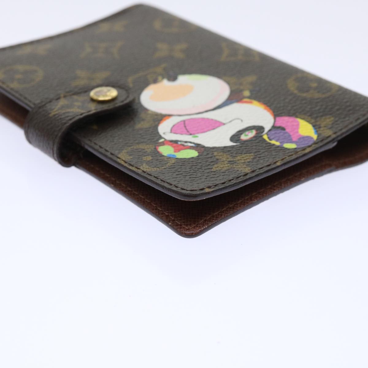 LOUIS VUITTON Monogram Panda Agenda PM Day Planner Cover R20011 LV Auth bs8082