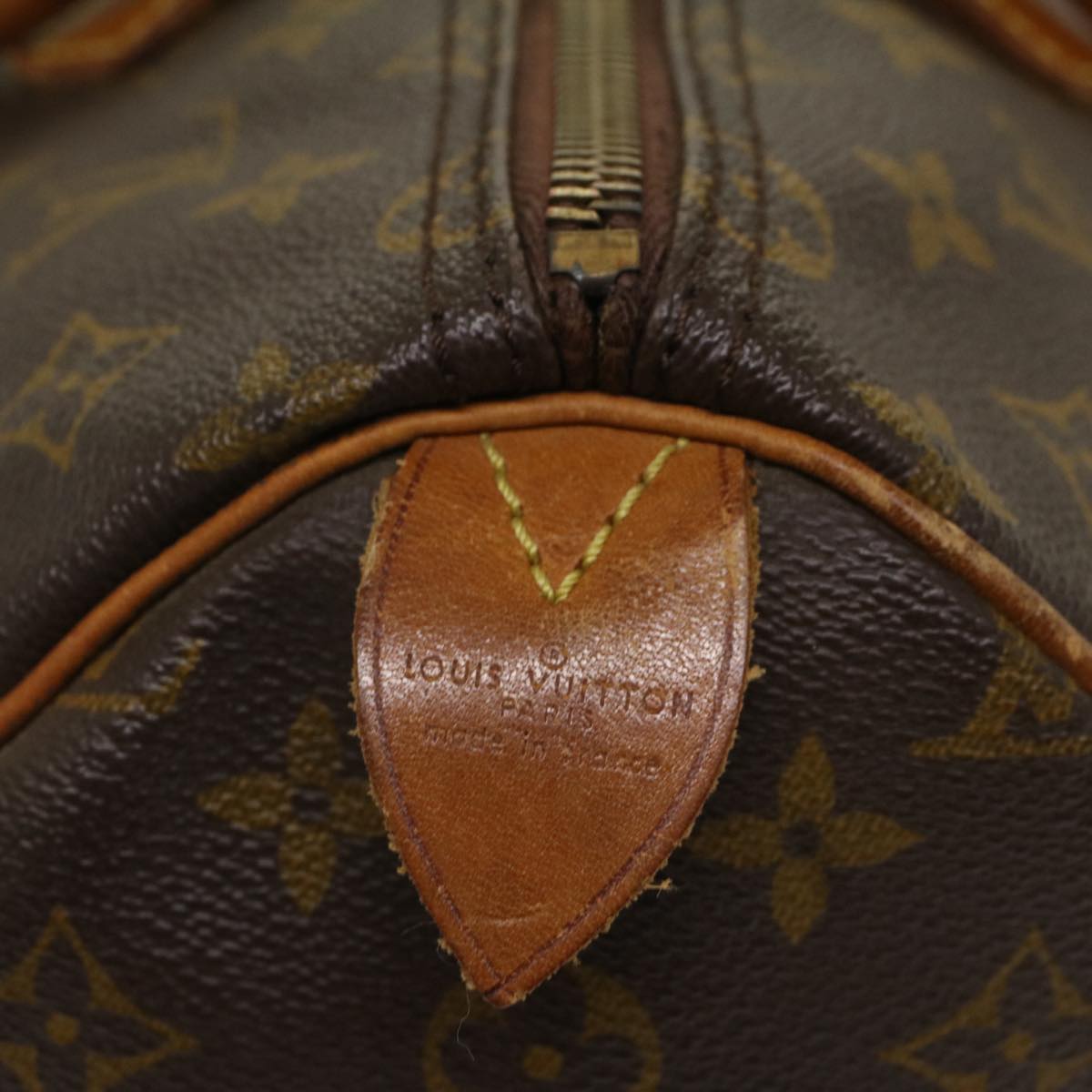 LOUIS VUITTON Monogram Speedy 35 Hand Bag Vintage M41524 LV Auth bs8151