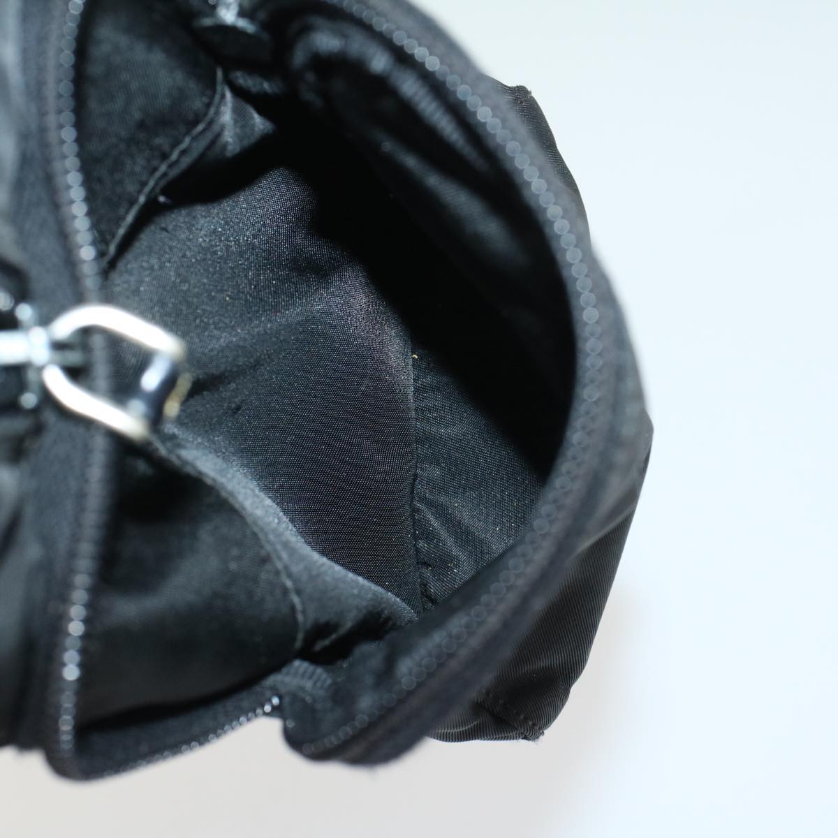 PRADA Shoulder Bag Nylon Black Auth bs8169