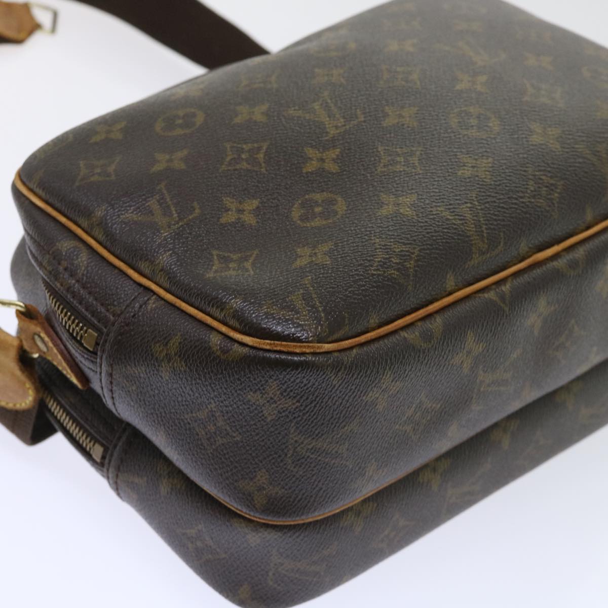 LOUIS VUITTON Monogram Reporter PM Shoulder Bag M45254 LV Auth bs8178