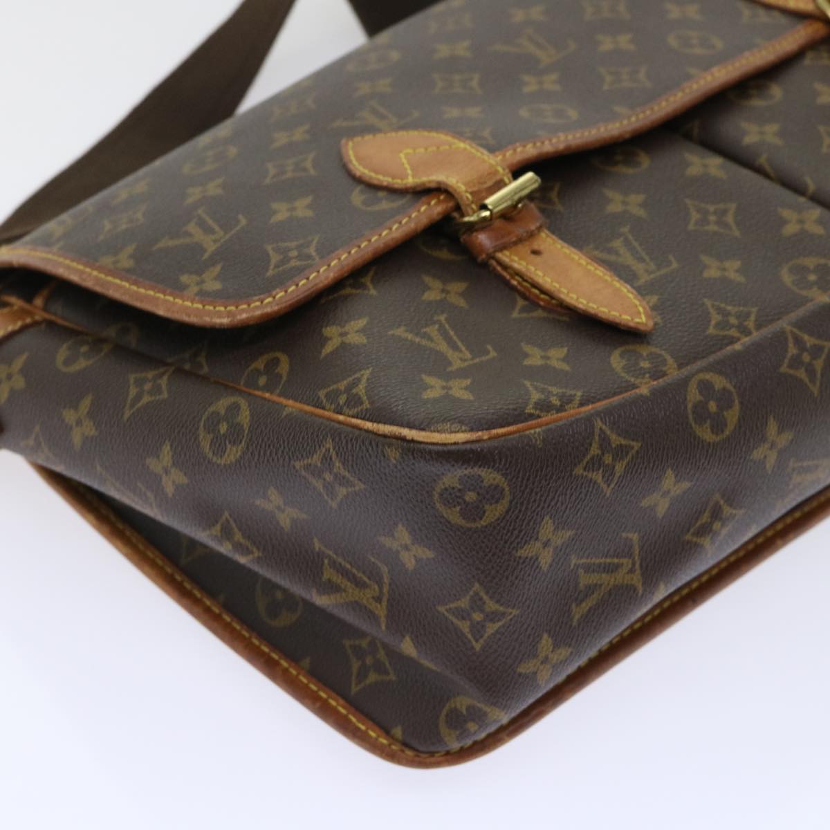 LOUIS VUITTON Monogram Gibeciere GM Shoulder Bag M42246 LV Auth bs8180